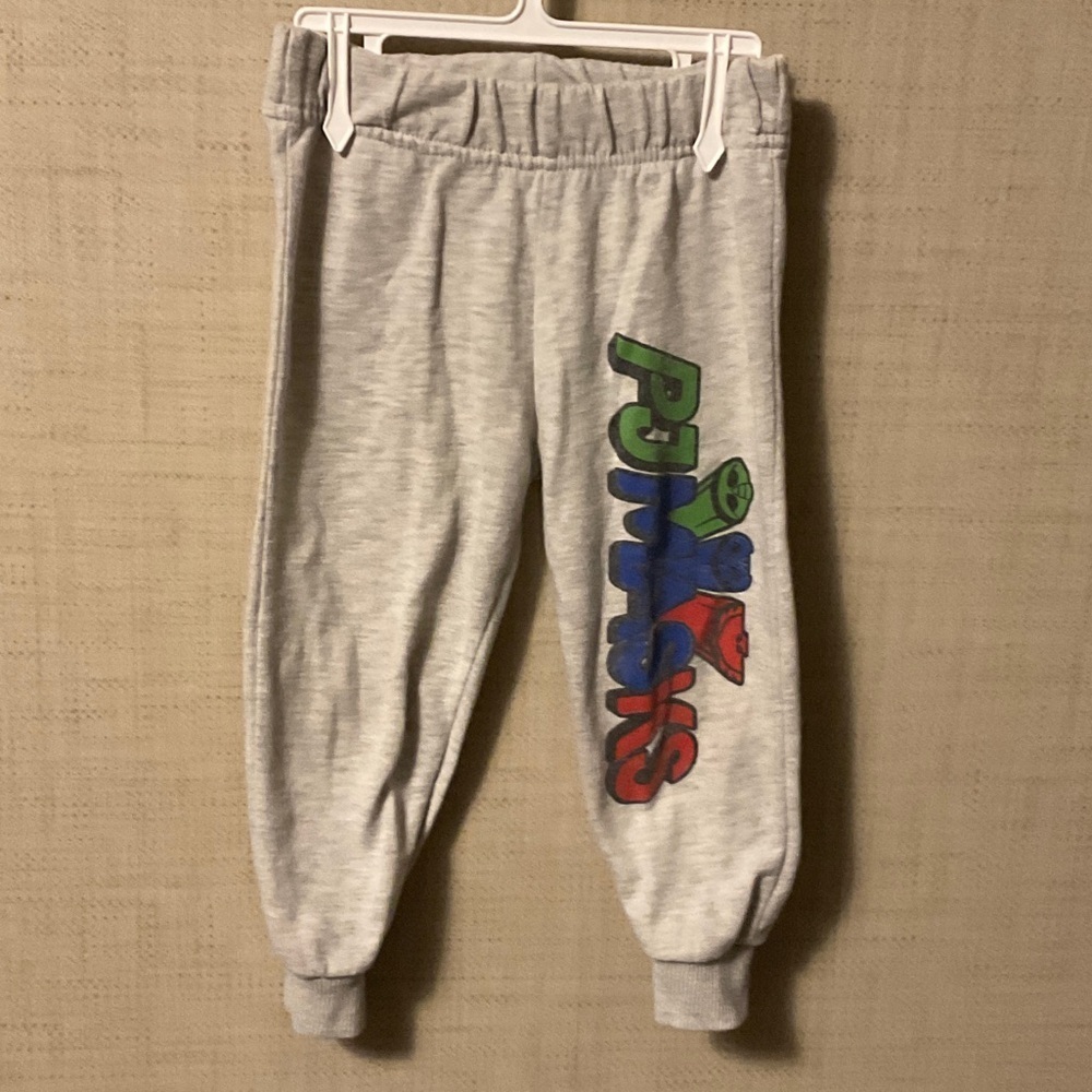 Hasbro Gray Joggers with Colorful Logo